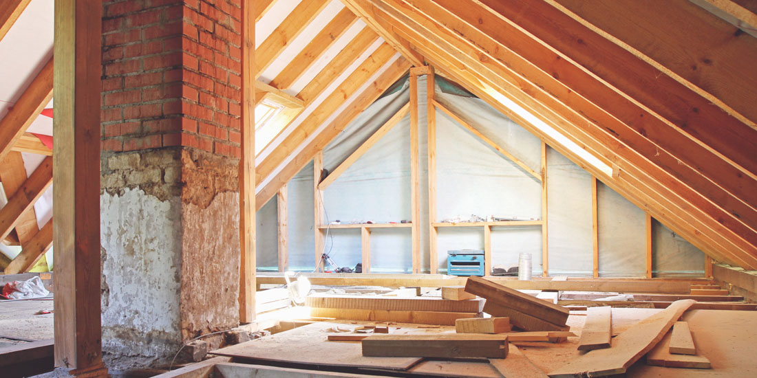 house attic under construction